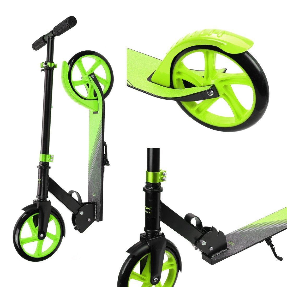 Самокат X-Match Liberty, 200 мм PU, зеленый