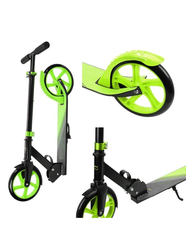 Самокат X-Match Liberty, 200 мм PU, зеленый