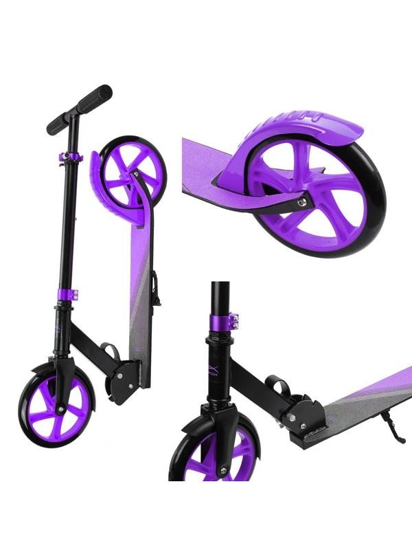 Самокат X-Match Liberty, 200 мм PU, фиолетовый