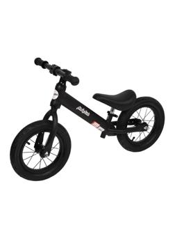 Беговел Moby Kids Run 2, кол.12 надувн, рама карбон, чёрный