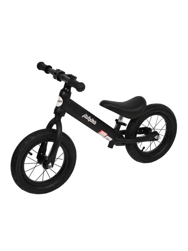 Беговел Moby Kids Run 2, кол.12 надувн, рама карбон, чёрный