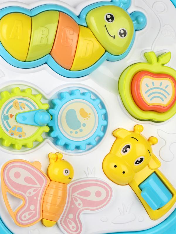 Каталка-ходунки Мои зверята, голубой, свет, звук, эл.пит. АА*2 шт не вх.в
комплект