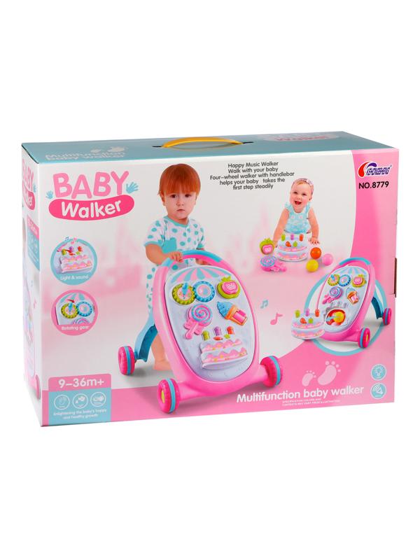 Каталка-ходунки Сластена, свет, звук, эл.пит. АА*2 шт не вх.в комплект