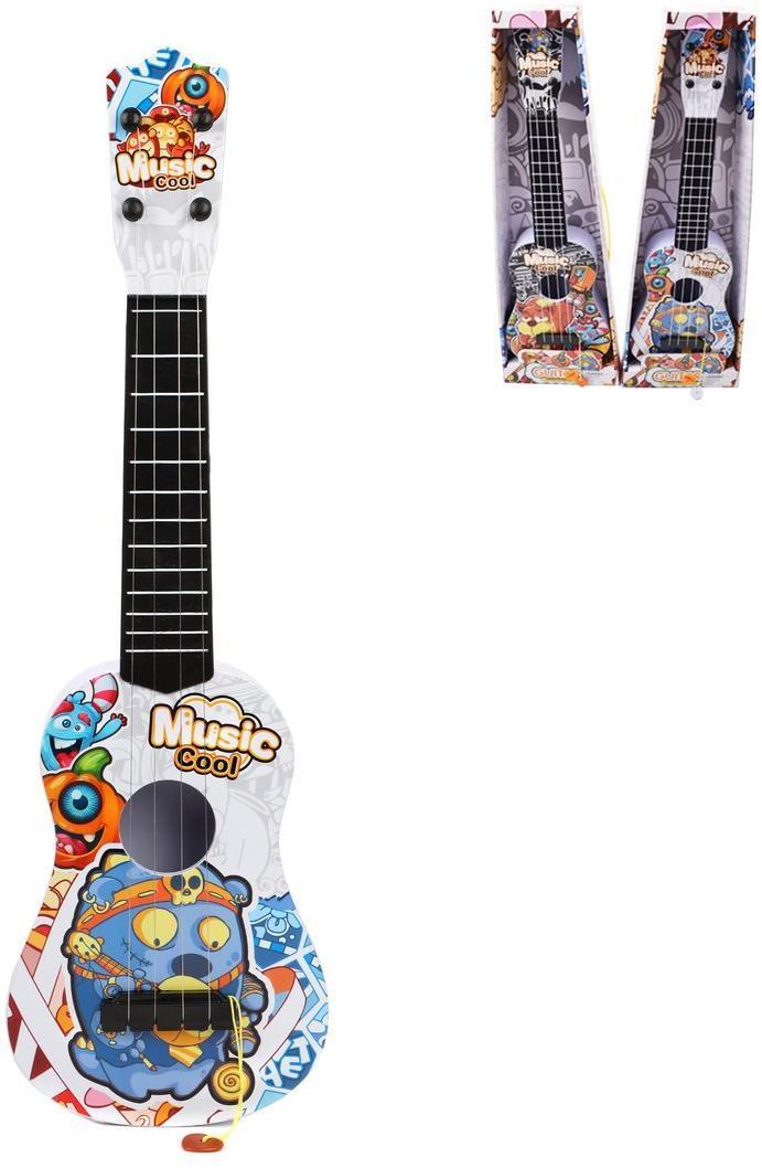 Гитара Монстрики 57 см, 4 стуны, в ассорт., коробка