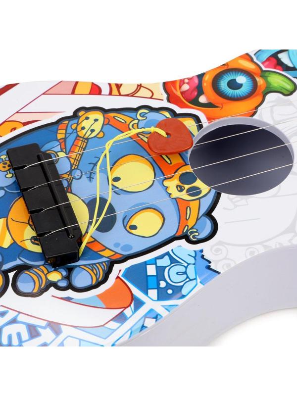 Гитара Монстрики 57 см, 4 стуны, в ассорт., коробка