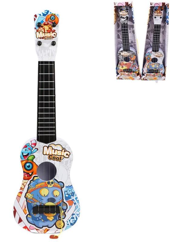 Гитара Монстрики 57 см, 4 стуны, в ассорт., коробка