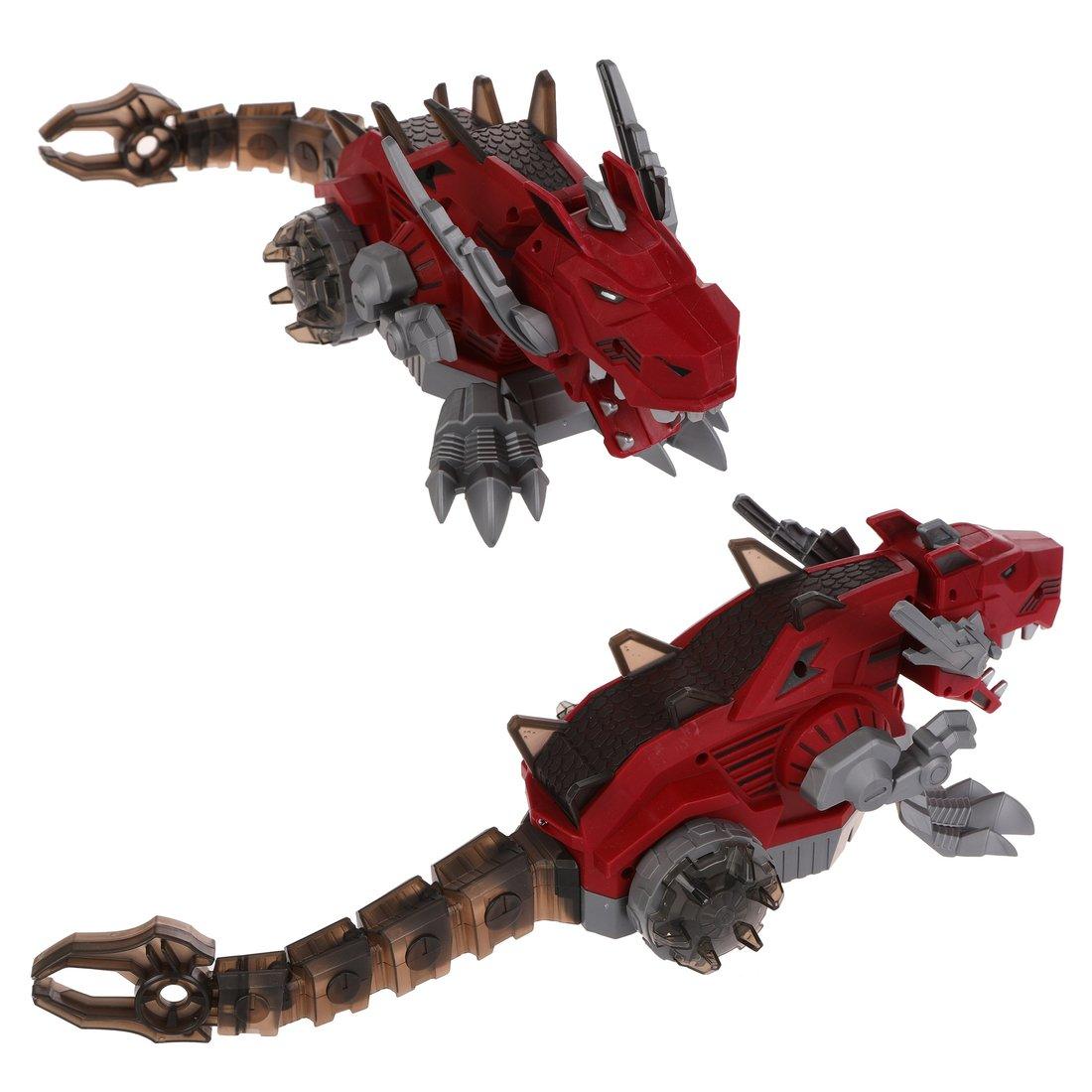 Динозавр эл., свет, звук, объезжает препятстия, машет хвостом, дышит паром,
эл.пит. АА*3 не вх.в комплект