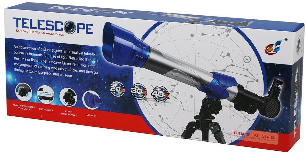 Телескоп детский на ножках, коробка