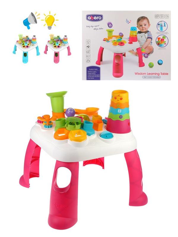 Развивающий столик-сортер Радуга, 13 предметов, свет, звук, эл.пит. ААА*2 не
вх.в комплект, в ассорт.