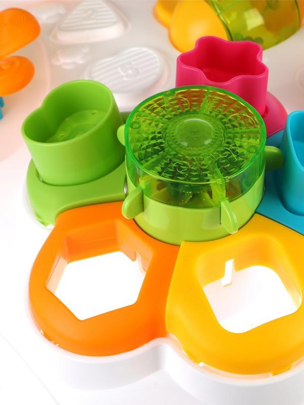 Развивающий столик-сортер Радуга, 13 предметов, свет, звук, эл.пит. ААА*2 не
вх.в комплект, в ассорт.