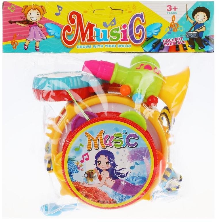 Набор музыкальных инструментов 6 предм., в ассорт., пакет