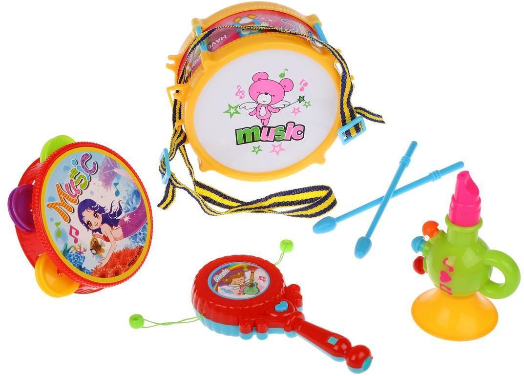 Набор музыкальных инструментов 6 предм., в ассорт., пакет