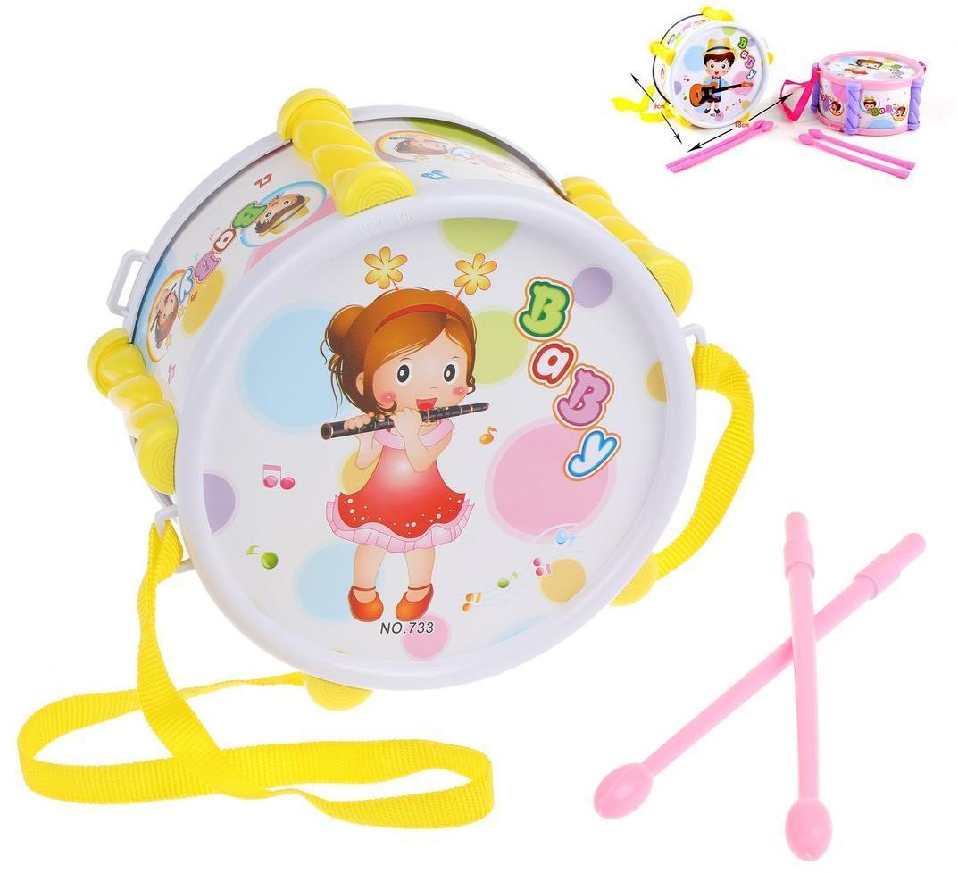 Барабан Малыш, 18 см, в ассорт., пакет