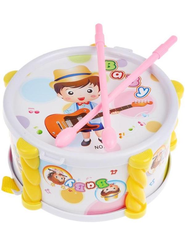 Барабан Малыш, 18 см, в ассорт., пакет