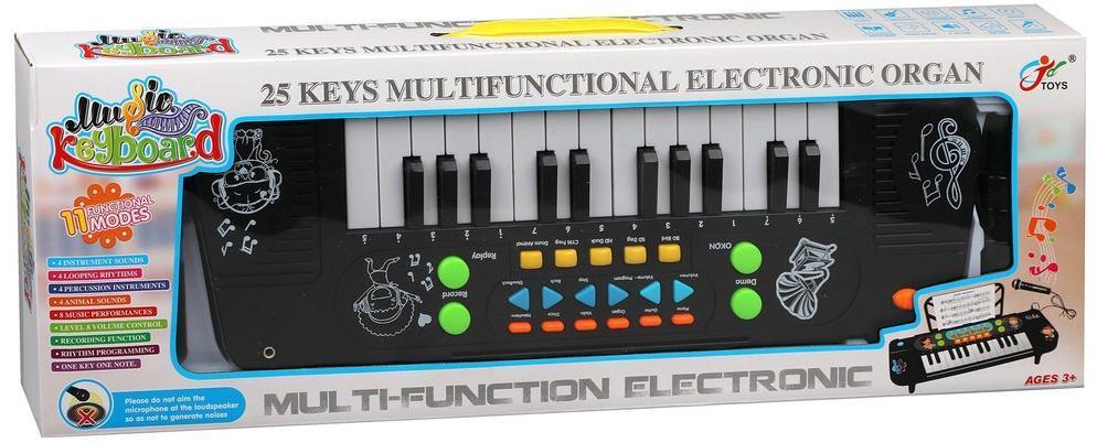 Синтезатор эл., 25 клавиш, запись, микрофон, эл.пит. АА*3 не вх.в комплект