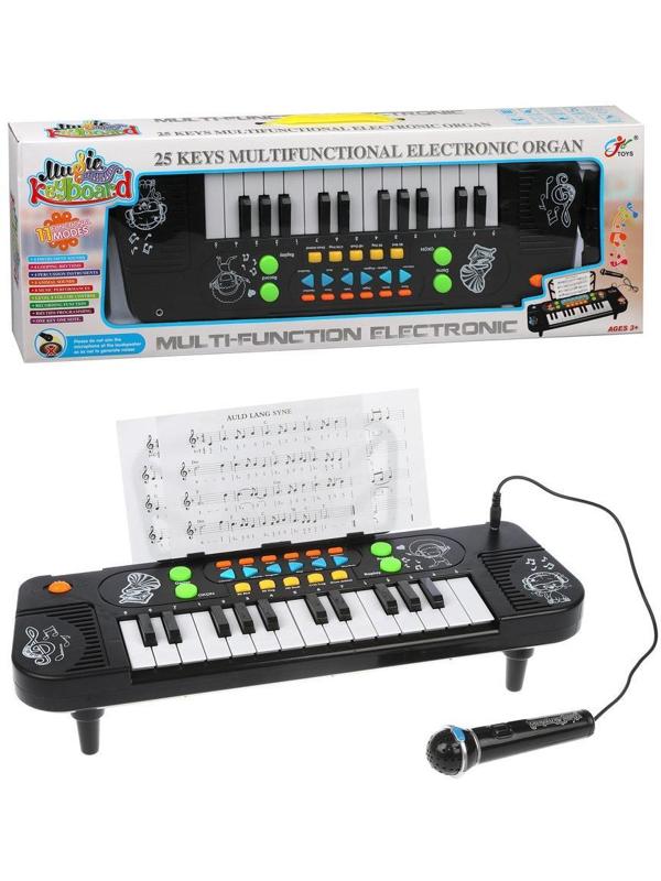 Синтезатор эл., 25 клавиш, запись, микрофон, эл.пит. АА*3 не вх.в комплект