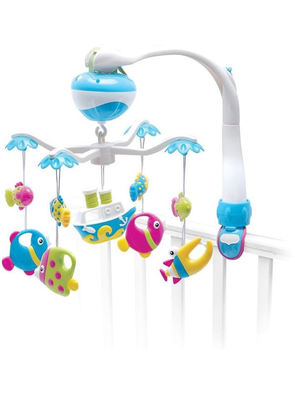 Мобиль э/ф Морские истории: 2 режима, музыка, 5 съем. игрушек, эл.пит. АА*3
не вх. в компл.