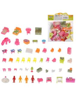 Игровой набор Мебель, в компл. 51 предм., пакет