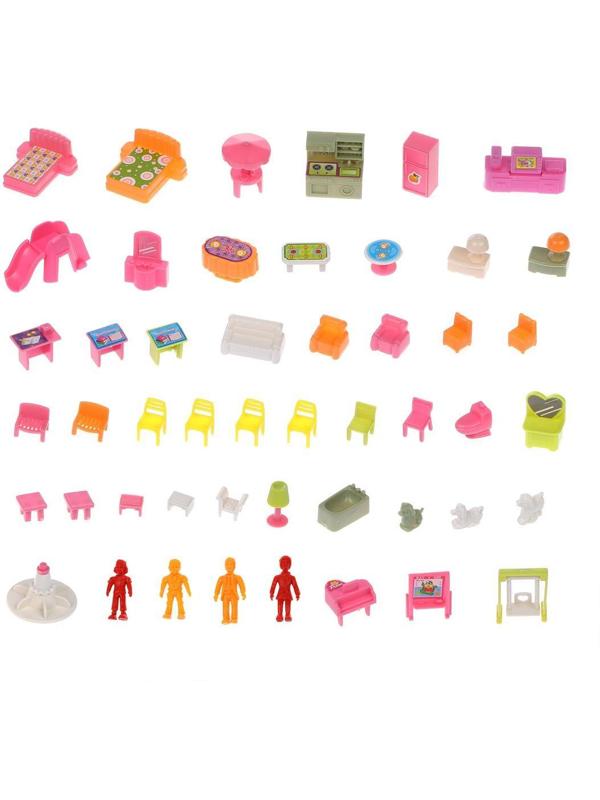 Игровой набор Мебель, в компл. 51 предм., пакет