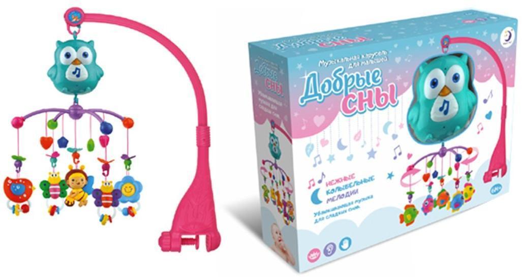 Мобиль, звук, эл.пит.3*AA не вх.в компл., в ассорт., коробка