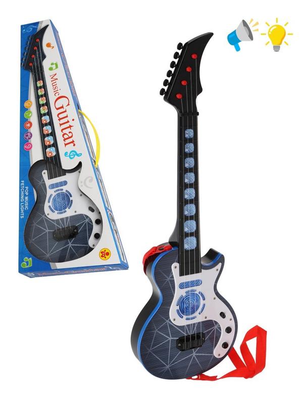 Гитара эл., свет, звук, эл.пит. АА*3 не вх.в комплект, кор.