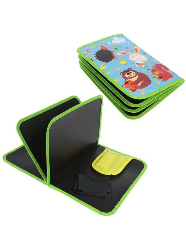 Книжка для рисования мелом, мелки 4 шт. в компл., кор.