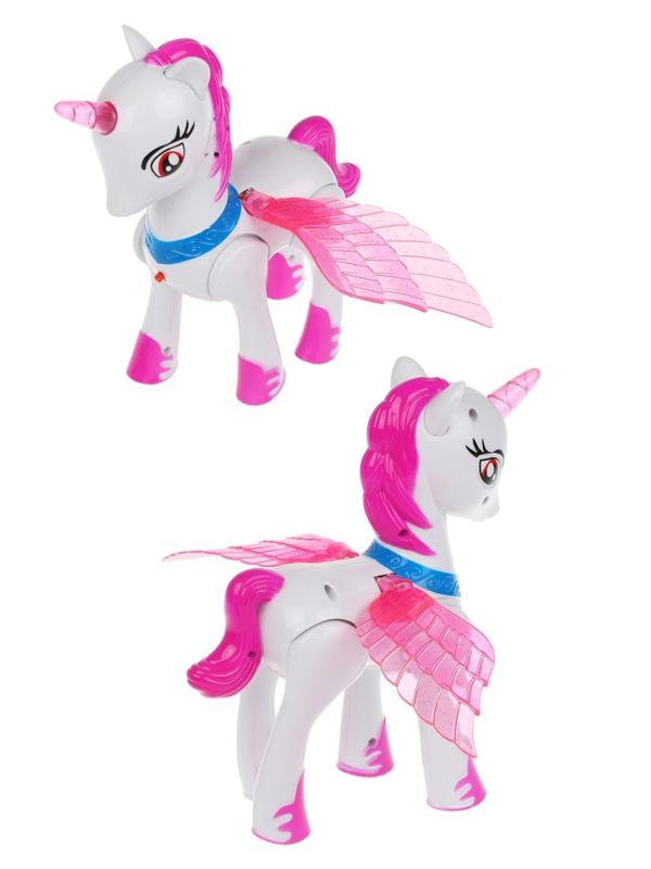 Единорог эл-ф., свет, звук, ходит, машет крыльями, эл.пит. АА*3 не вх.в
компл., кор., в ассорт.