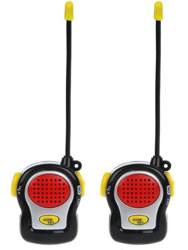 Рация эл. 2 шт. с функцией азбуки Морзе, эл.пит.AG10*12 шт. в компл., кор.