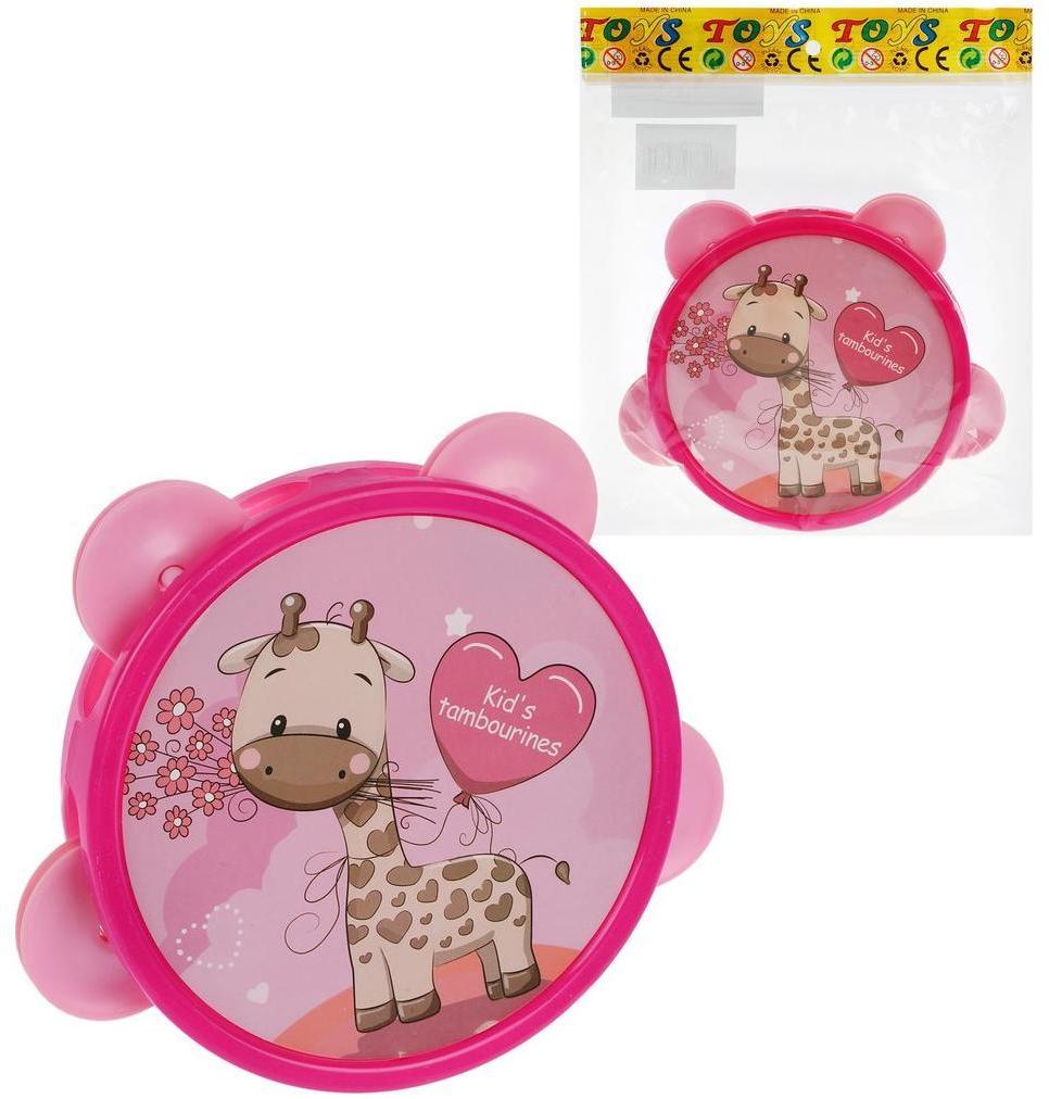 Бубен Жирафик, 14 см, в асс., пакет