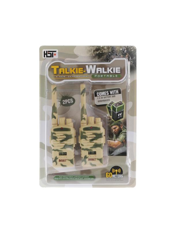 Рация эл. 2шт. с часами и секундомером, эл.пит.6F22 9V*2 шт. вх. в компл.,
блистер