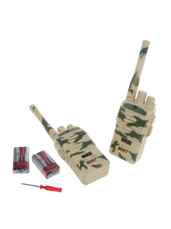 Рация эл. 2шт. с часами и секундомером, эл.пит.6F22 9V*2 шт. вх. в компл.,
блистер