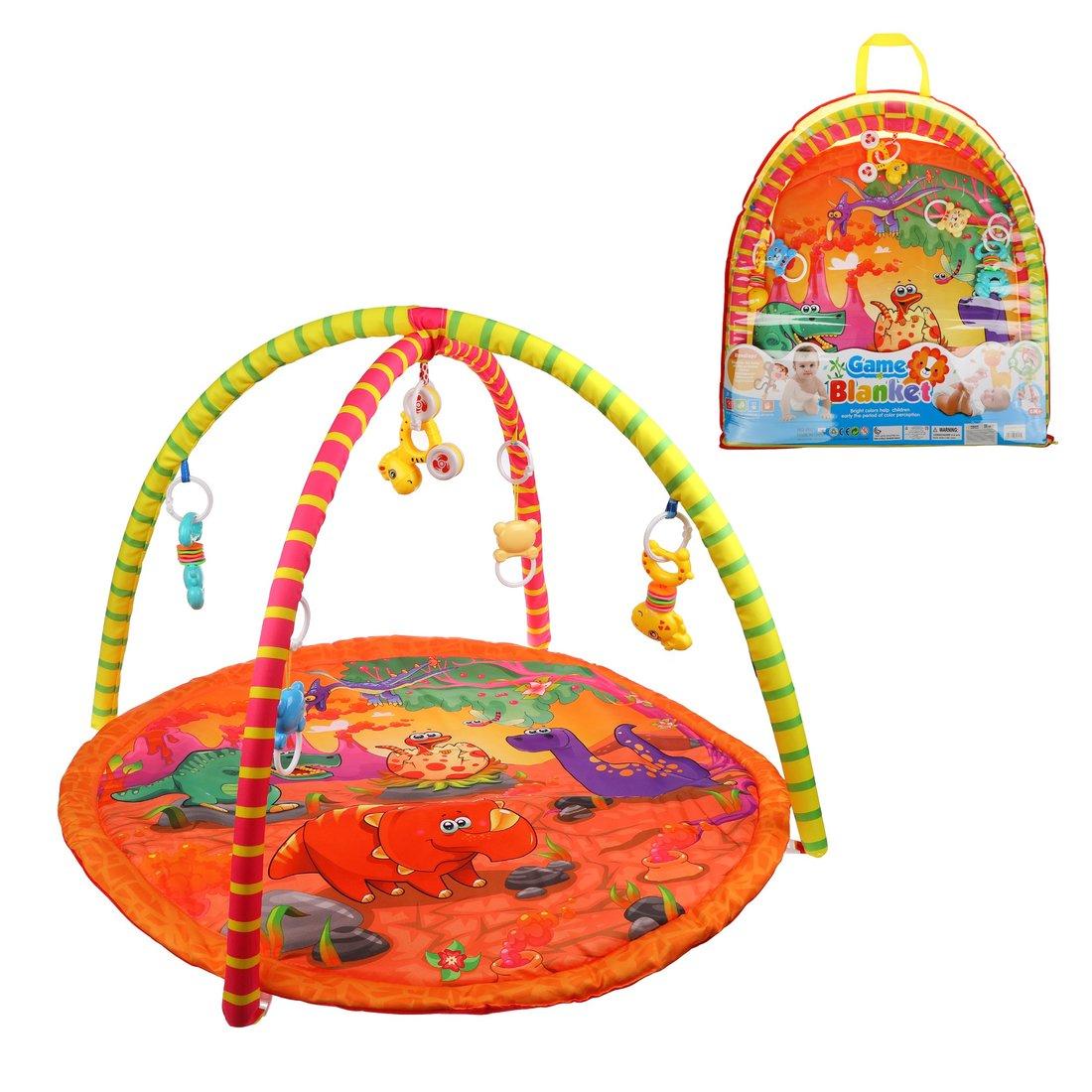 Развивающий игровой коврик, 5 игрушек, в ассорт.