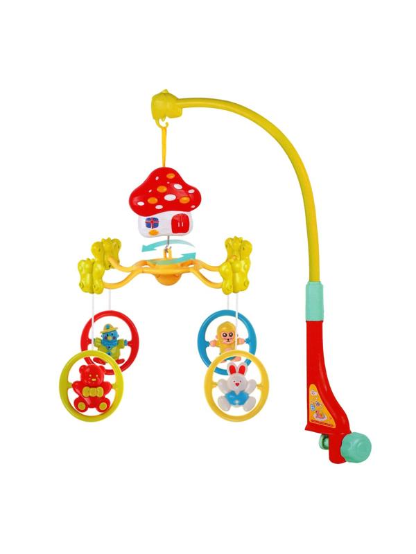 Мобиль заводной на кроватку Домик, кор.