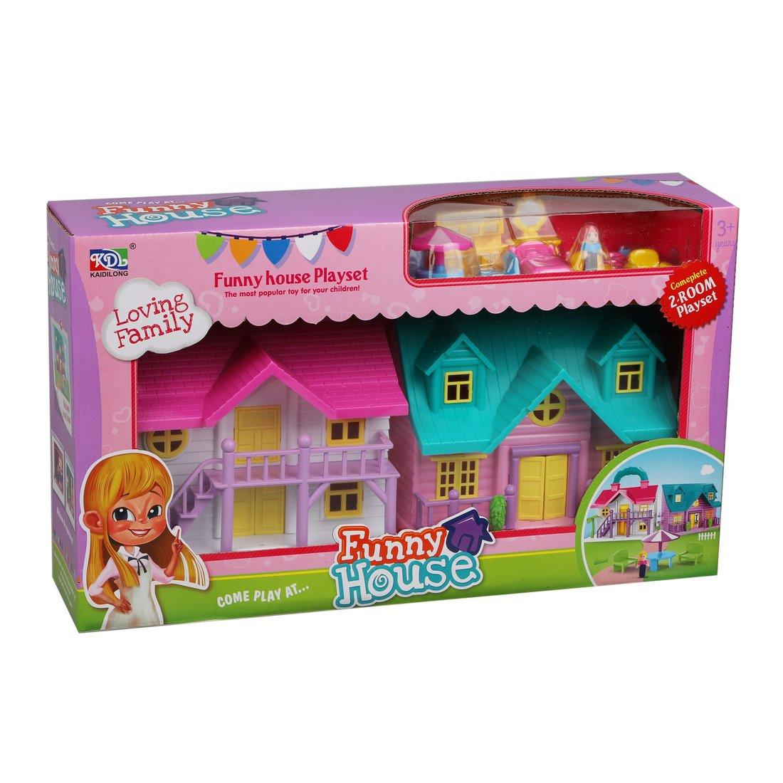 Игровой набор Кукольный домик, в компл.12 предм., кор.