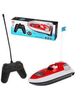 Катер р/у, 4 канала, эл.пит.АА*5шт.не вх.в комплект, коробка