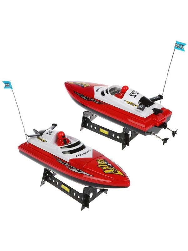 Катер р/у, 4 канала, в комплекте: аккум., ЗУ, эл.пит.АА*4шт.не вх.в комплект