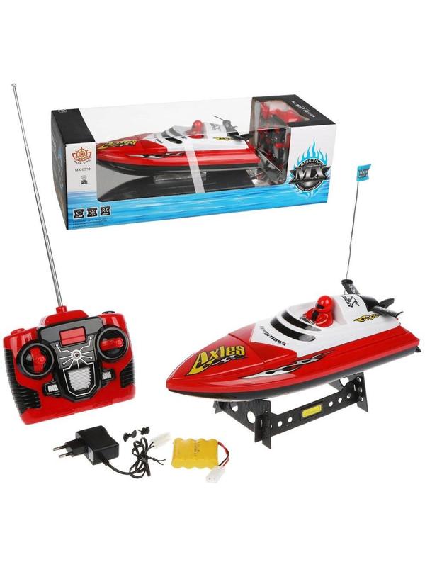 Катер р/у, 4 канала, в комплекте: аккум., ЗУ, эл.пит.АА*4шт.не вх.в комплект