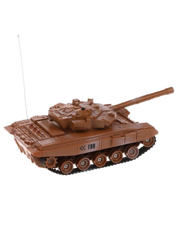 Танк р/у, свет, звук, в комплекте: аккум., USB шнур, тестовые эл.пит.6F22 на
9V - 1шт., коробка