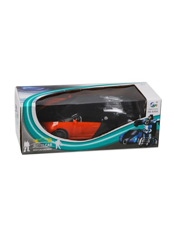 Трансформер Машина-робот эл., свет, звук, эл.пит.АА*2шт.не вх.в комплект,
коробка, в ассортименте