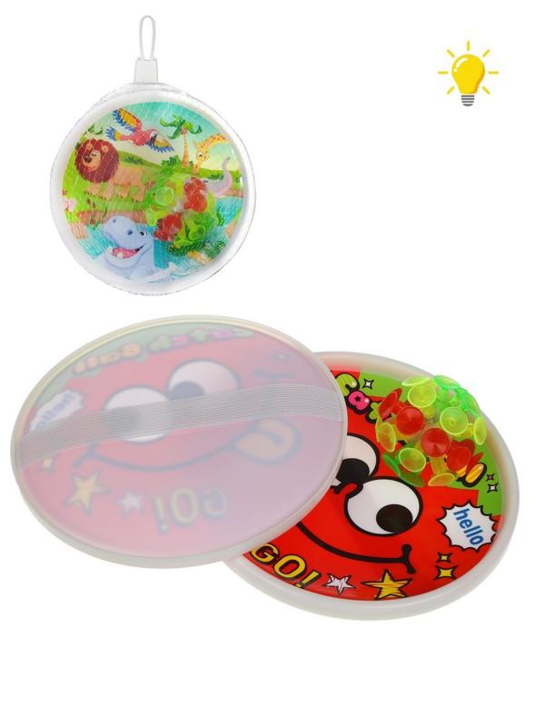 Игра с липучкой, тарелка+шарик на липучке, эл.пит. AG13*3 шт. вх.в комплект