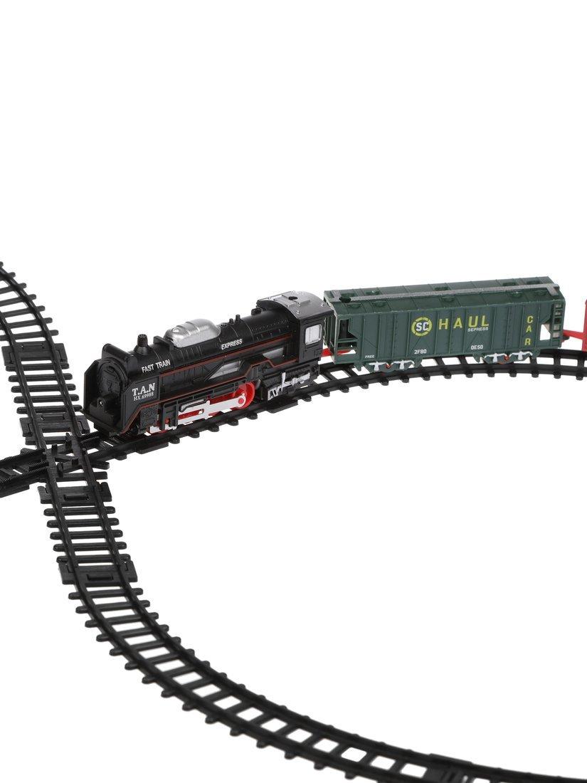 Игр.набор Железная дорога эл., свет, звук, в комплекте предметов 19шт.,
эл.пит.АА*2шт.не вх.в комплект, коробка