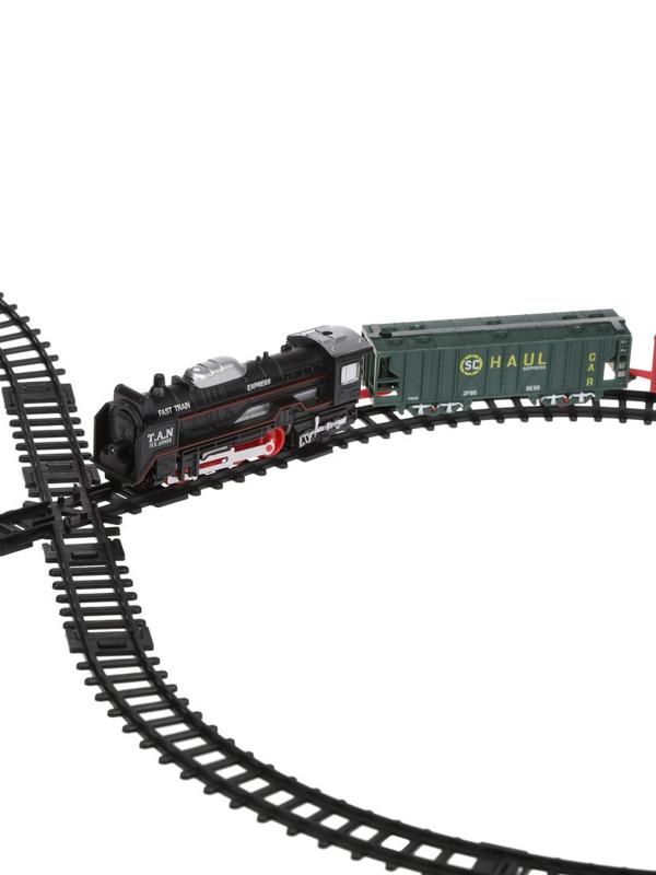 Игр.набор Железная дорога эл., свет, звук, в комплекте предметов 19шт.,
эл.пит.АА*2шт.не вх.в комплект, коробка