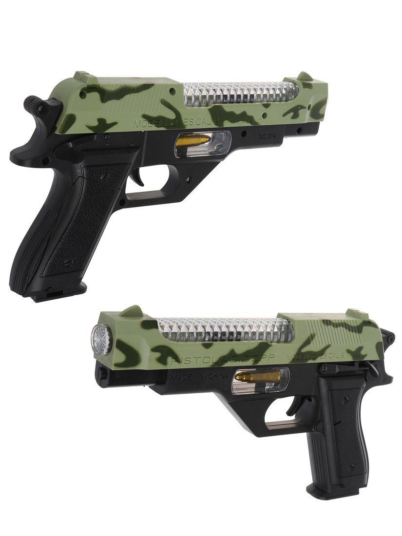 Пистолет эл., свет, звук, вибрация, эл.пит.АА*3шт.не вх.в комплект