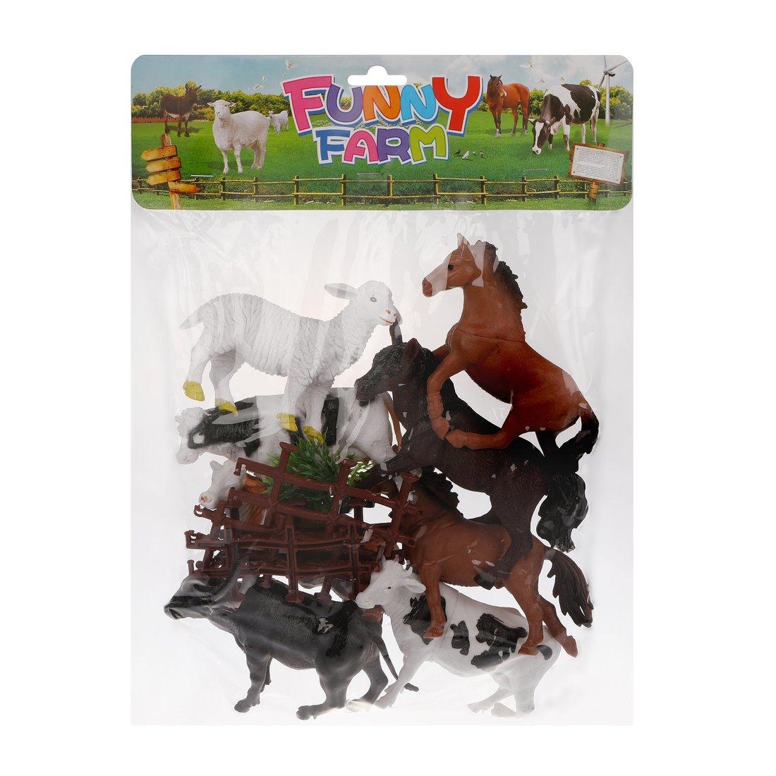 Игровой набор Домашние животные, 8 фигурок, аксессуары, пакет