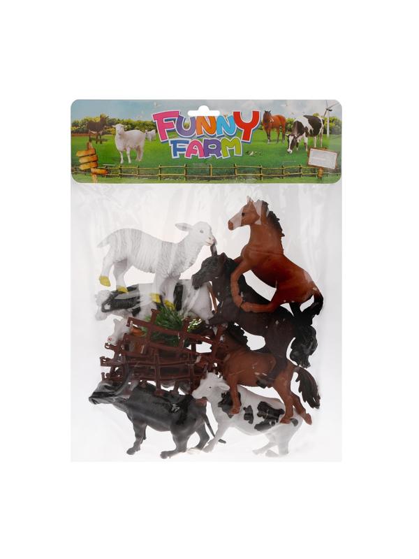 Игровой набор Домашние животные, 8 фигурок, аксессуары, пакет