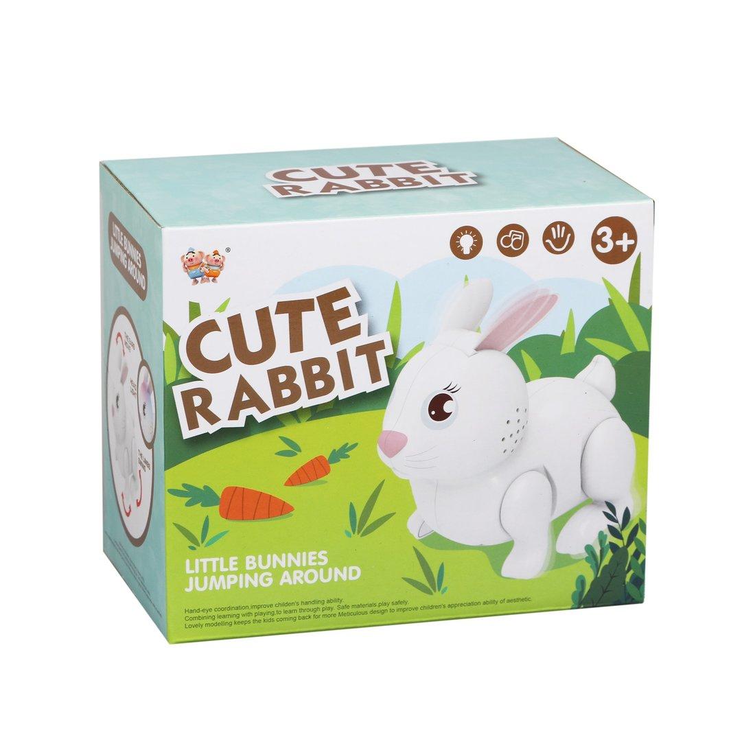 Кролик эл-ф., свет, звук, прыгает, двигает ушками, эл.пит. АА*3 не вх.в
компл., кор., в ассорт.