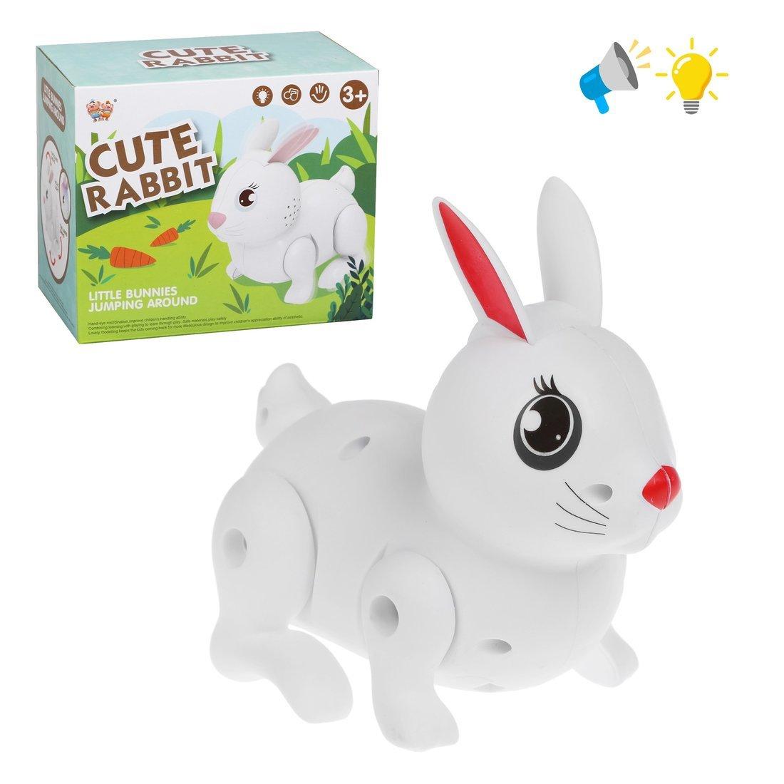 Кролик эл-ф., свет, звук, прыгает, двигает ушками, эл.пит. АА*3 не вх.в
компл., кор., в ассорт.