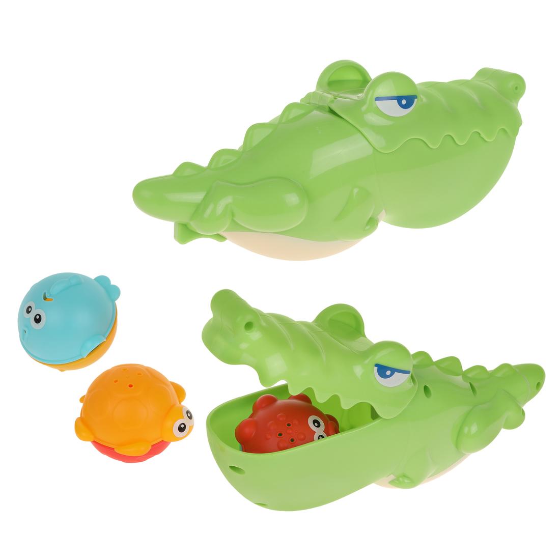 Набор для купания Крокодил, 4 предмета, кор.