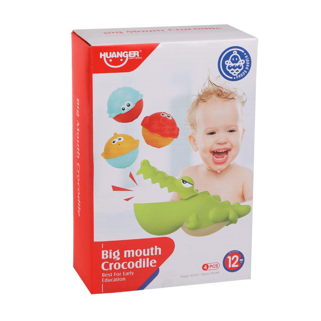 Набор для купания Крокодил, 4 предмета, кор.