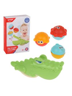 Набор для купания Крокодил, 4 предмета, кор.